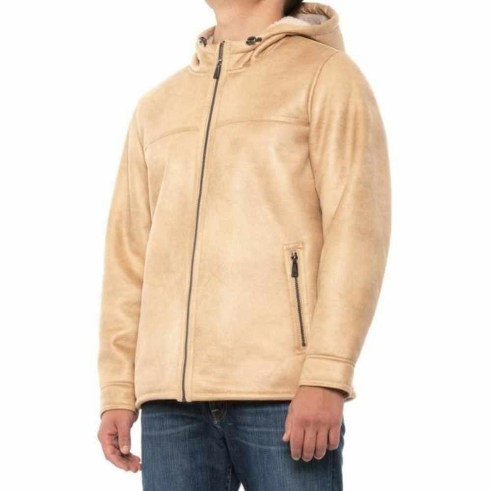 Rainforest men jacket coat hooded RF2103A VGPNE water resistant beige M $300